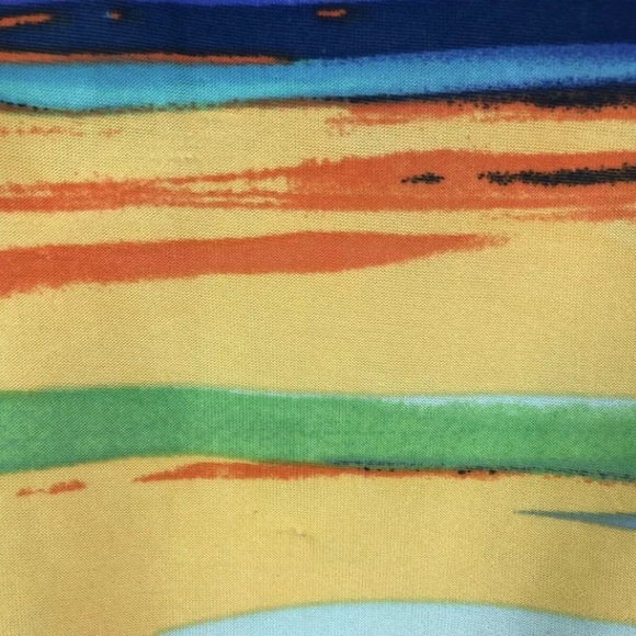 Cache Striped Sunrise Jersey Strapless Shift Dress - Picture 3 of 8